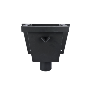 Zinken vergaarbak Junior / zwart antraciet 80mm