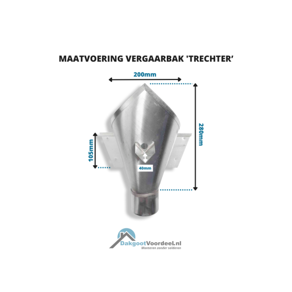 Zinken vergaarbak Trechter